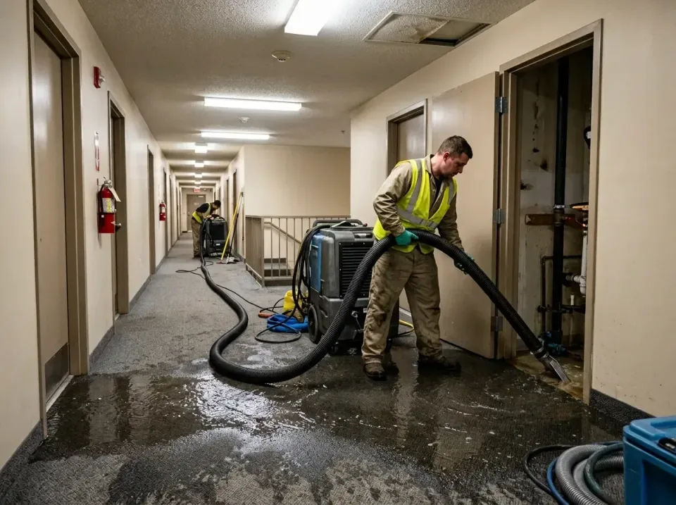multi-unit-apartment-hallway-f-005 — frequently asked questions, Emergency Burst Pipe Water Extraction & Removal in Bakersfi…